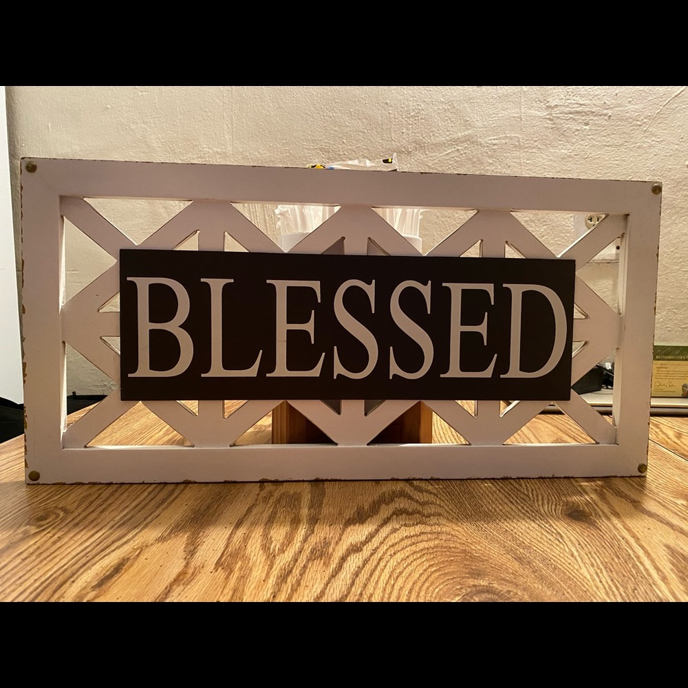 Brand New Blessed Sign